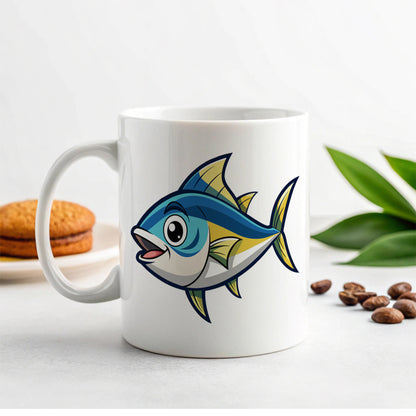 Tuna Fish Cute Ceramic Tea Coffee Mug Cup - 11oz