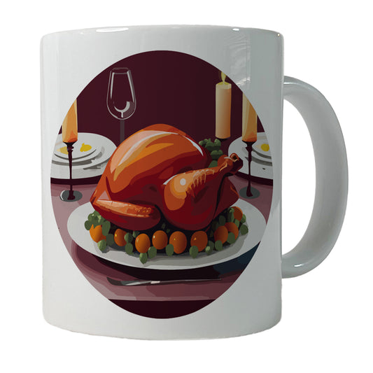 Turkey Thanksgiving Ceramic Tea Coffee Mug Cup - 11oz