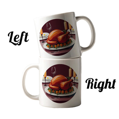 Turkey Thanksgiving Ceramic Tea Coffee Mug Cup - 11oz