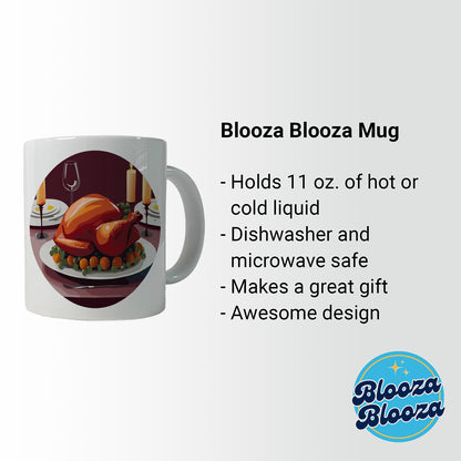 Turkey Thanksgiving Ceramic Tea Coffee Mug Cup - 11oz