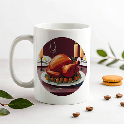 Turkey Thanksgiving Ceramic Tea Coffee Mug Cup - 11oz