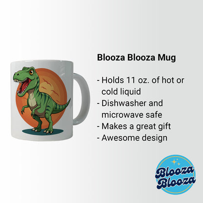 Tyrannosaurus T-Rex Dinosaur Ceramic Tea Coffee Mug Cup - 11oz
