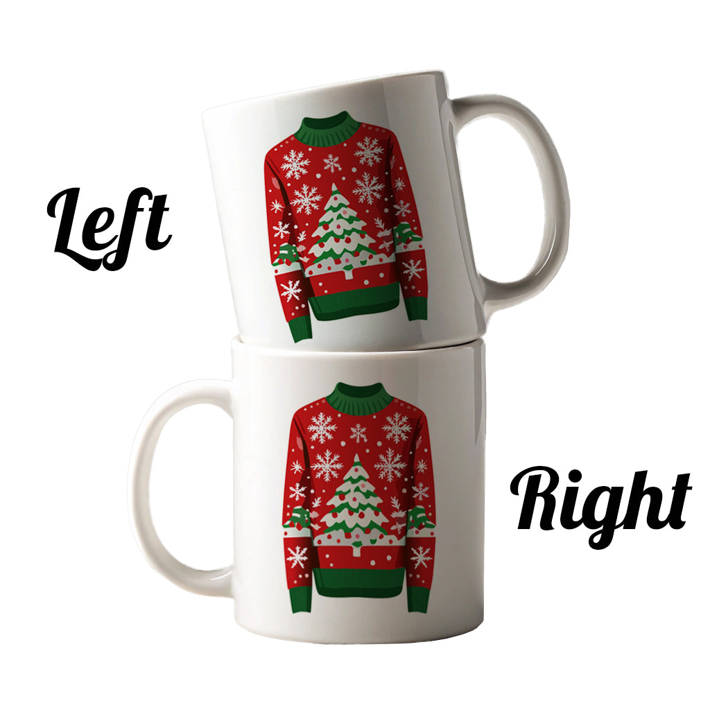 Ugly Christmas Sweater Tree Ceramic Tea Coffee Mug Cup - 11oz