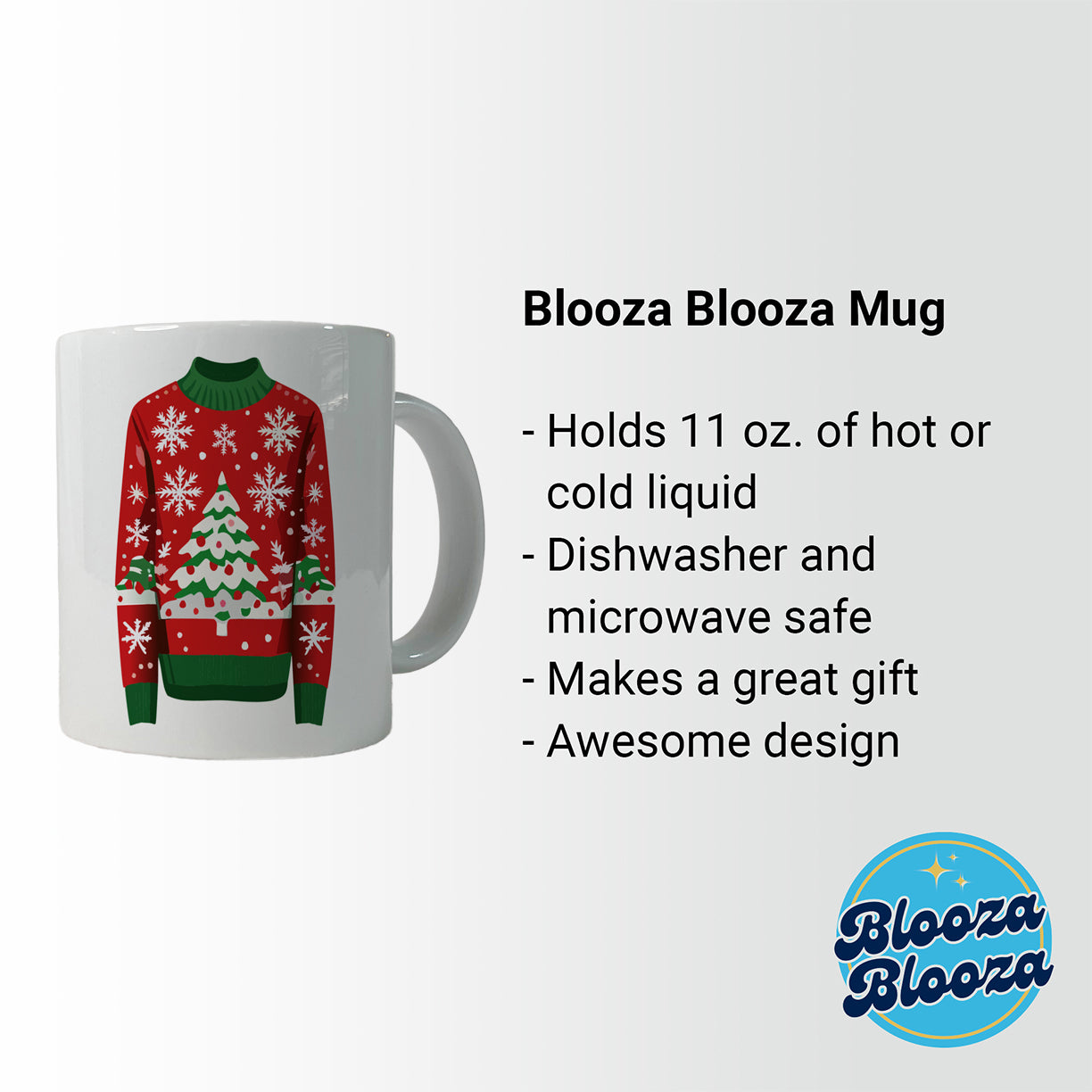 Ugly Christmas Sweater Tree Ceramic Tea Coffee Mug Cup - 11oz