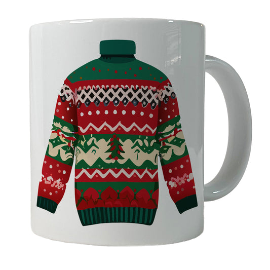 Ugly Christmas Sweater Ceramic Tea Coffee Mug Cup - 11oz