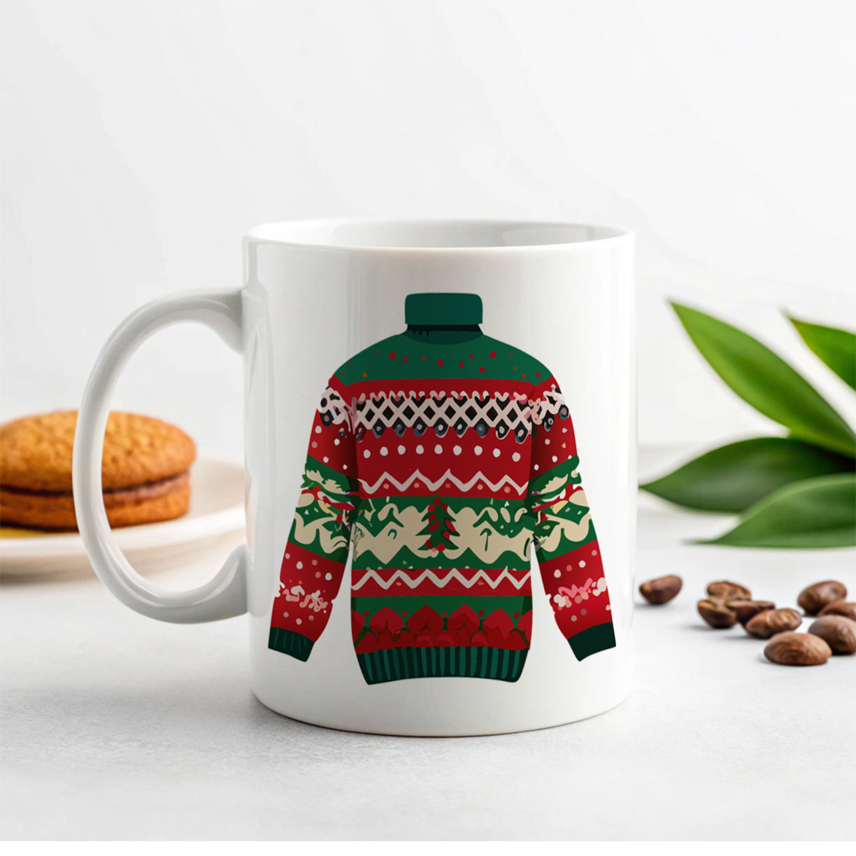 Ugly Christmas Sweater Ceramic Tea Coffee Mug Cup - 11oz