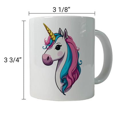 Unicorn Head Beautiful Ceramic Tea Coffee Mug Cup - 11oz