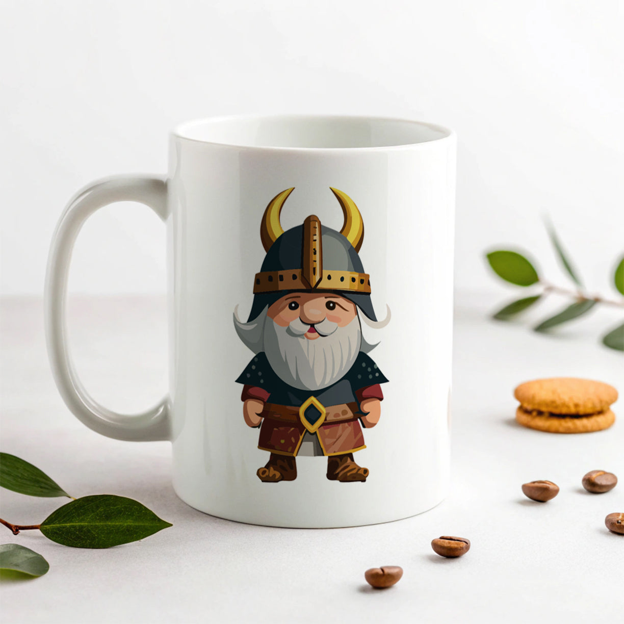 Viking Cute Standing Ceramic Tea Coffee Mug Cup - 11oz
