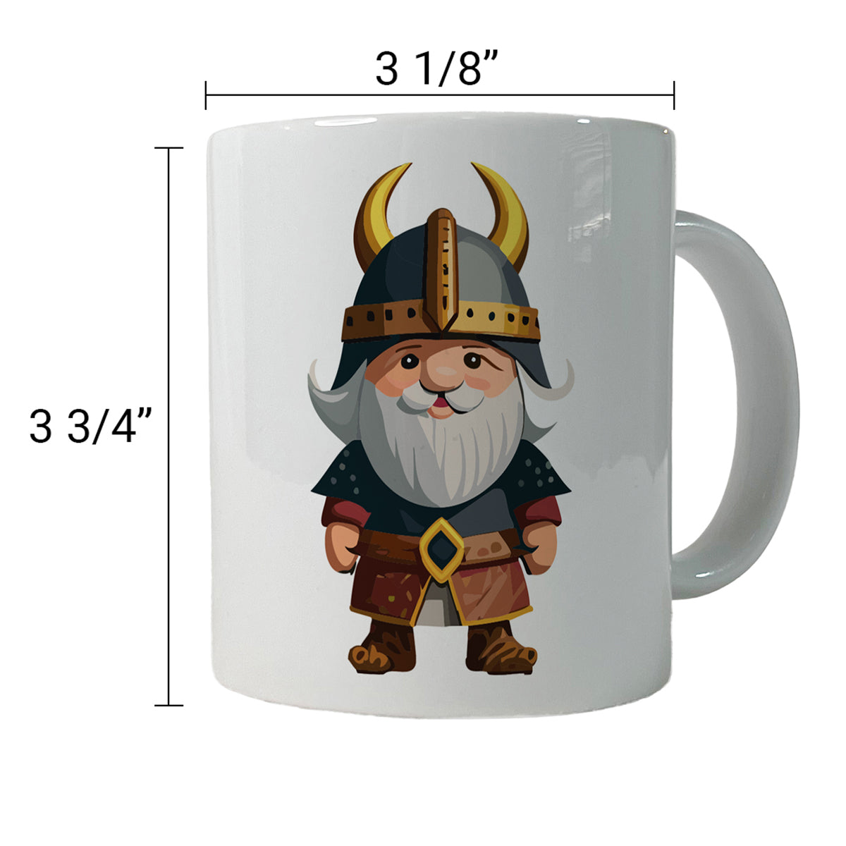 Viking Cute Standing Ceramic Tea Coffee Mug Cup - 11oz