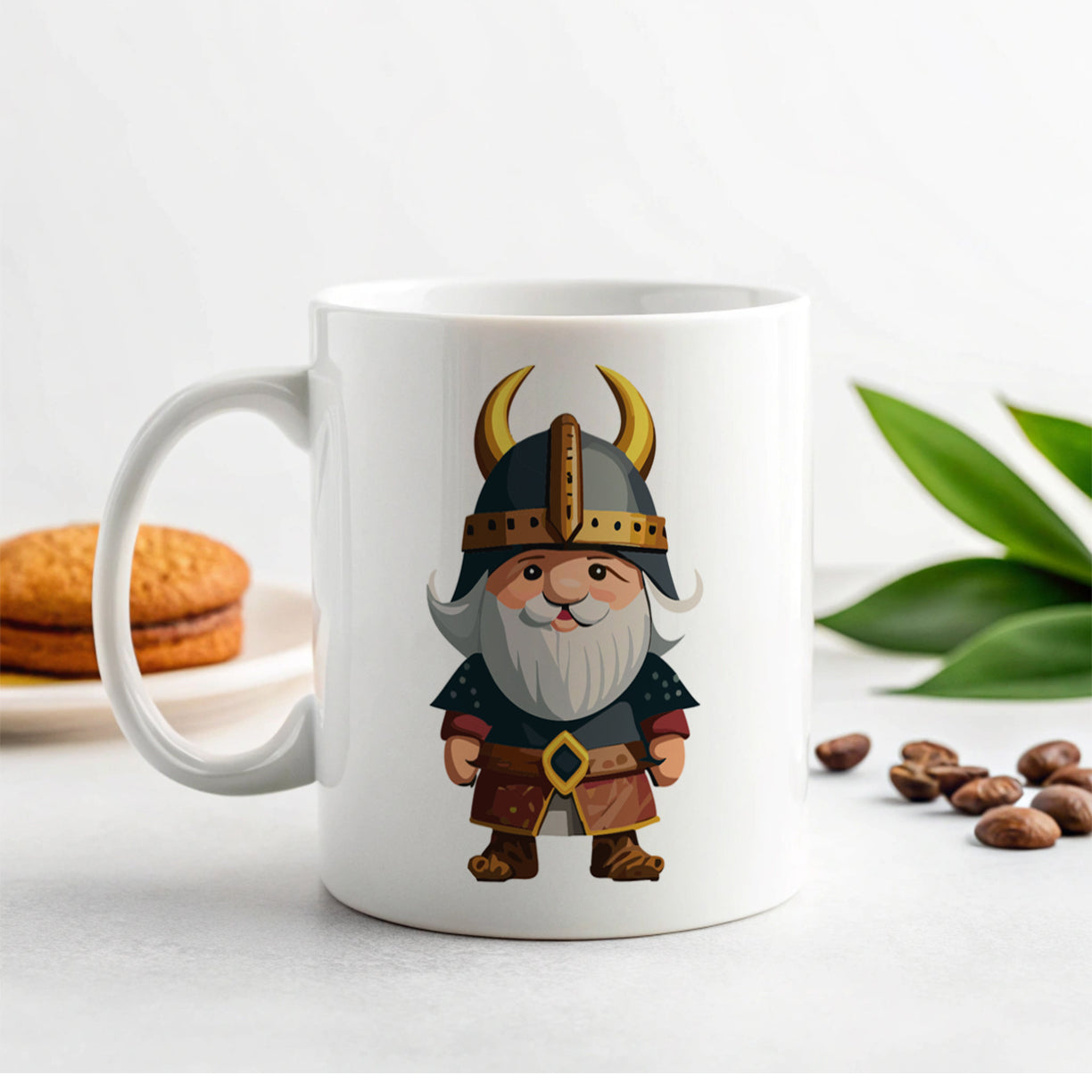 Viking Cute Standing Ceramic Tea Coffee Mug Cup - 11oz