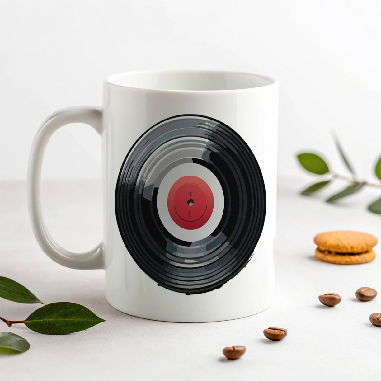 Vinyl Record Music Retro Ceramic Tea Coffee Mug Cup - 11oz
