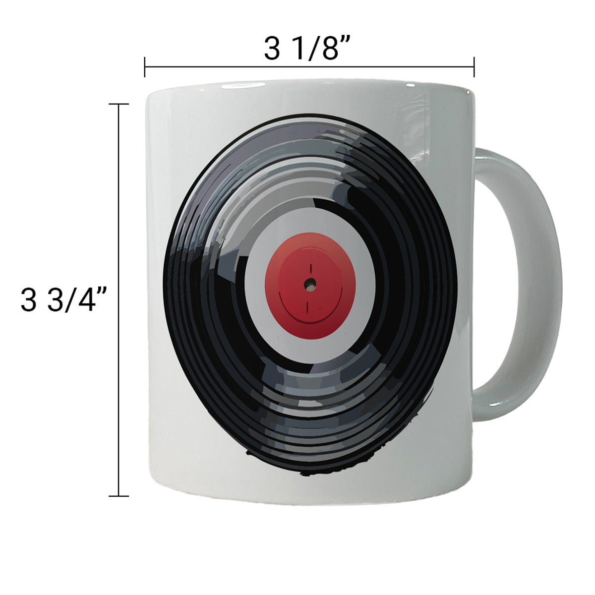Vinyl Record Music Retro Ceramic Tea Coffee Mug Cup - 11oz