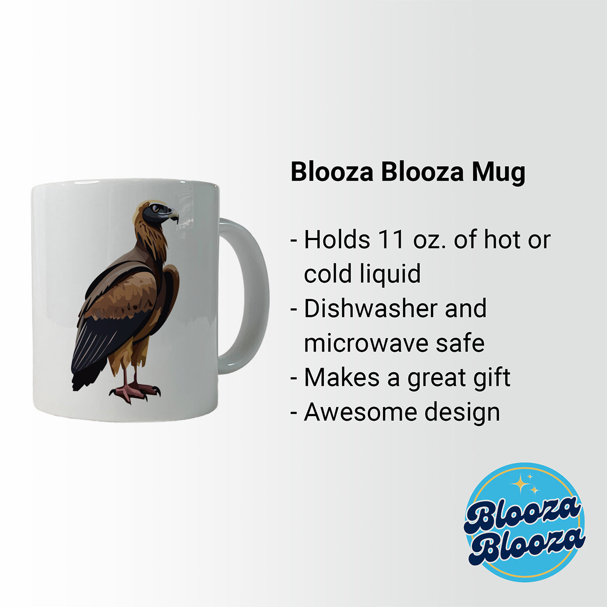 Vulture Bird of Prey Ceramic Tea Coffee Mug Cup - 11oz