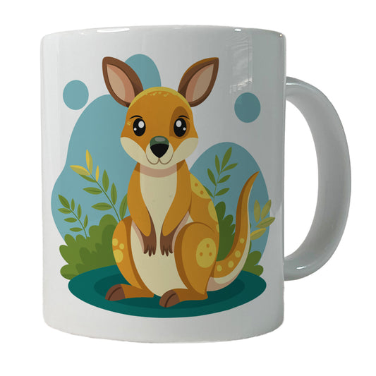 Wallaby Small Kangaroo Cute Australian Animal Ceramic Tea Coffee Mug Cup - 11oz