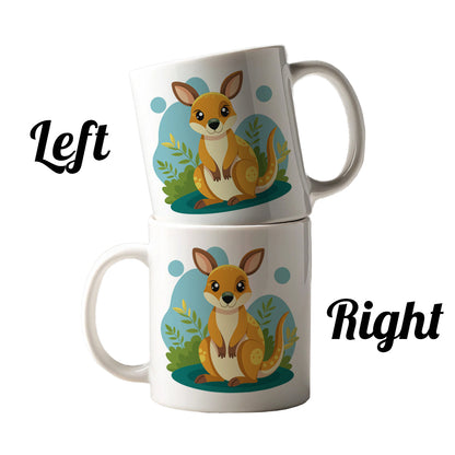 Wallaby Small Kangaroo Cute Australian Animal Ceramic Tea Coffee Mug Cup - 11oz