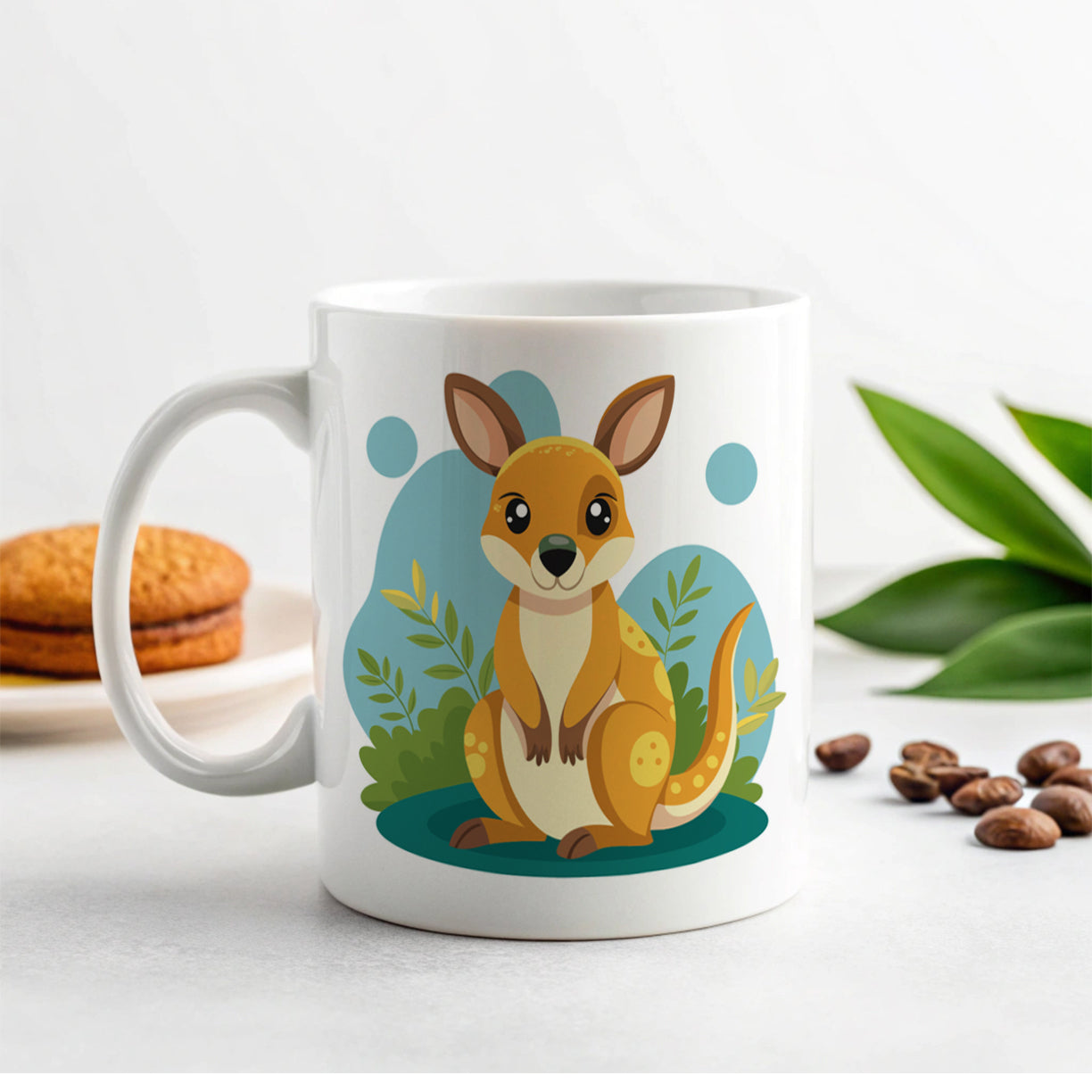 Wallaby Small Kangaroo Cute Australian Animal Ceramic Tea Coffee Mug Cup - 11oz
