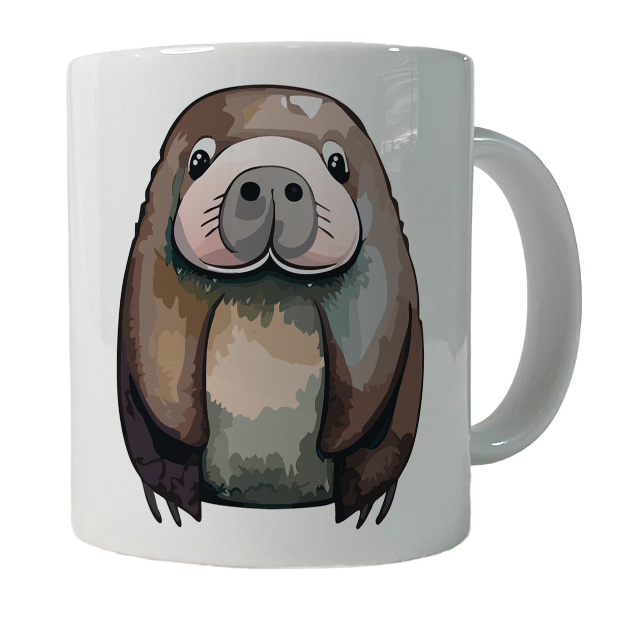 Walrus Cute Watercolor Ceramic Tea Coffee Mug Cup - 11oz