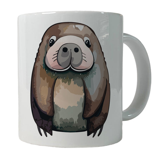 Walrus Cute Watercolor Ceramic Tea Coffee Mug Cup - 11oz