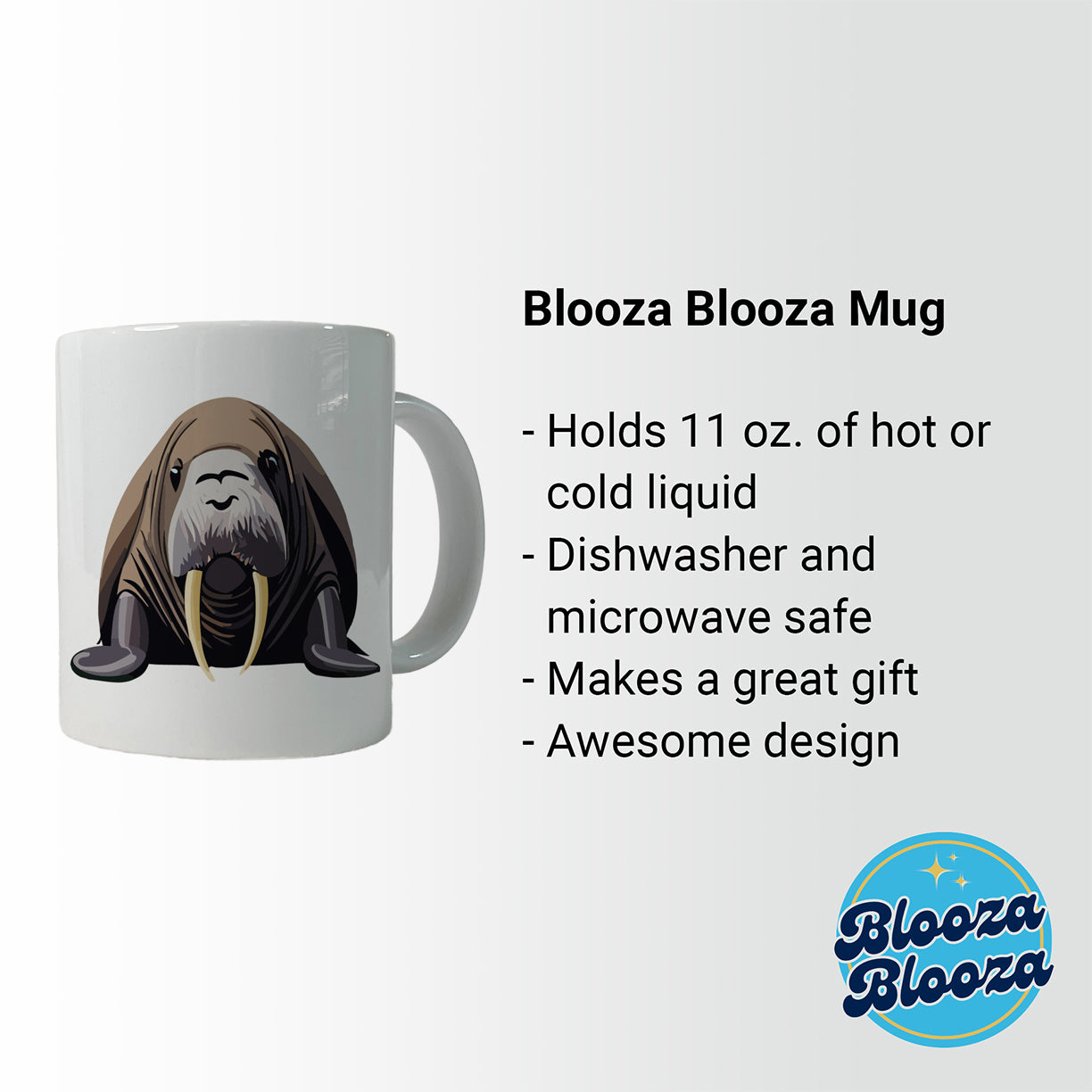 Walrus Sea Ocean Animal Ceramic Tea Coffee Mug Cup - 11oz