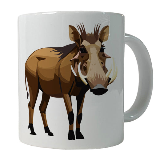 Warthog Pig Standing Ceramic Tea Coffee Mug Cup - 11oz