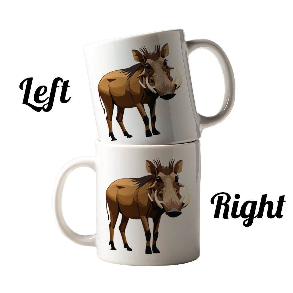 Warthog Pig Standing Ceramic Tea Coffee Mug Cup - 11oz