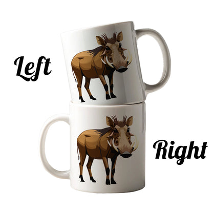 Warthog Pig Standing Ceramic Tea Coffee Mug Cup - 11oz
