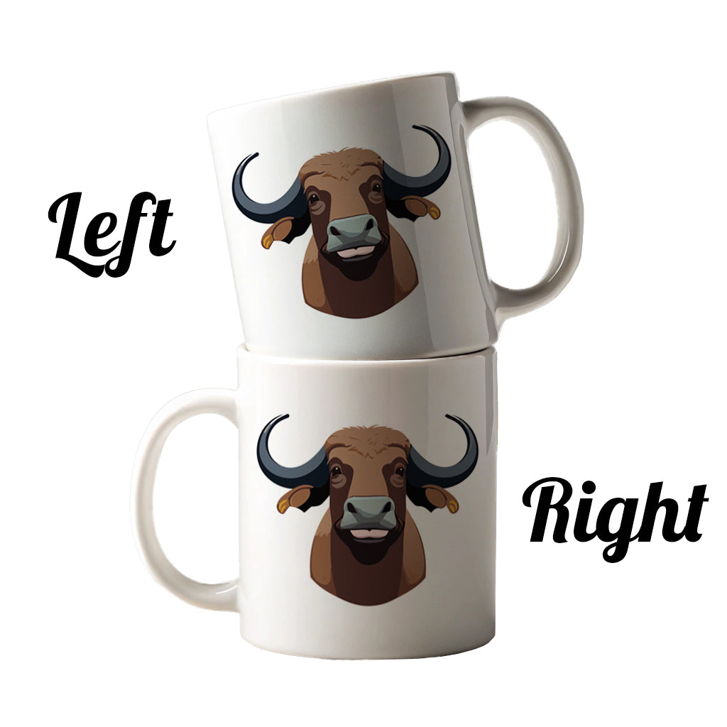 Water Buffalo Smiling Ceramic Tea Coffee Mug Cup - 11oz