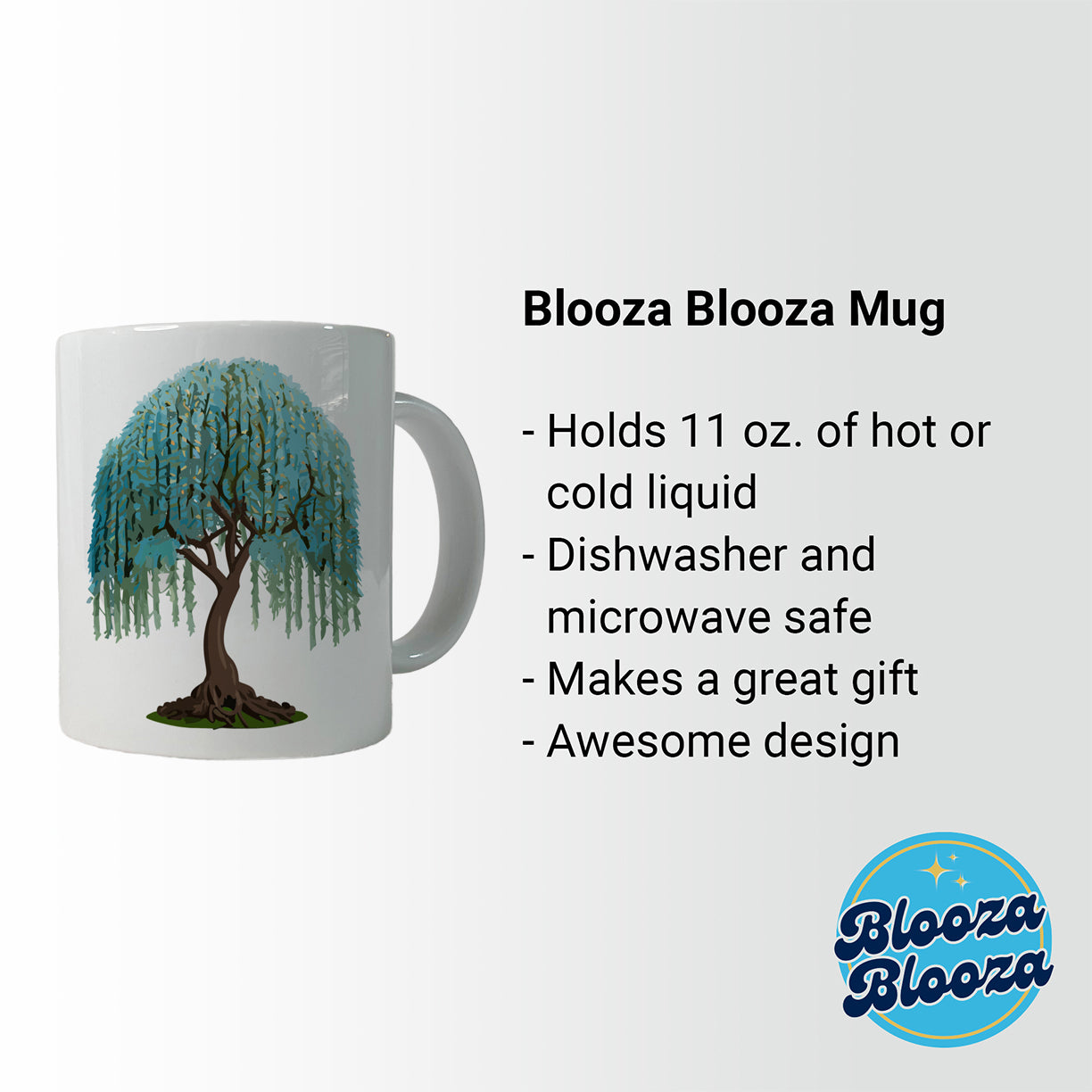 Weeping Willow Tree Ceramic Tea Coffee Mug Cup - 11oz
