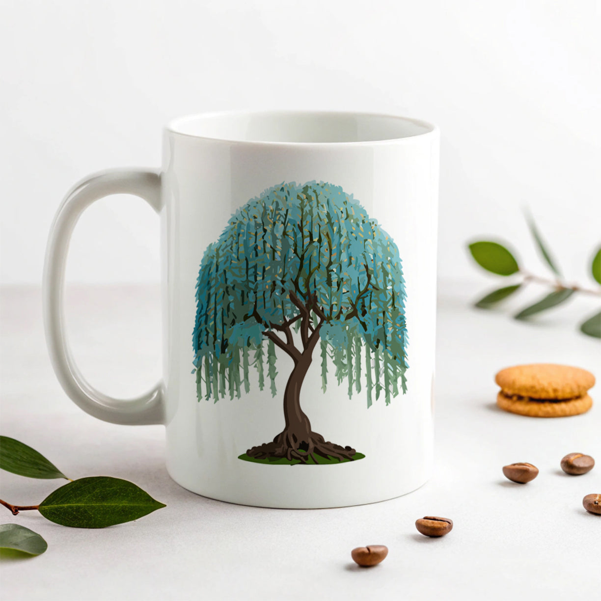 Weeping Willow Tree Ceramic Tea Coffee Mug Cup - 11oz