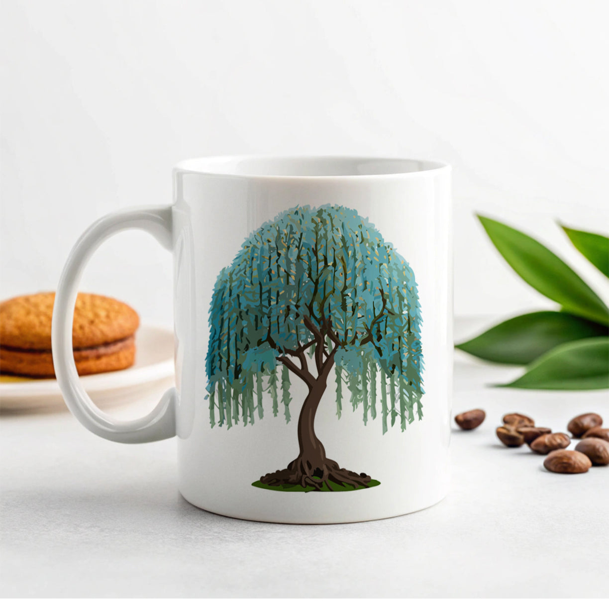 Weeping Willow Tree Ceramic Tea Coffee Mug Cup - 11oz