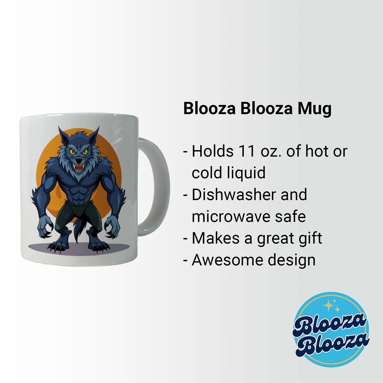 Werewolf Scary Ceramic Tea Coffee Mug Cup - 11oz
