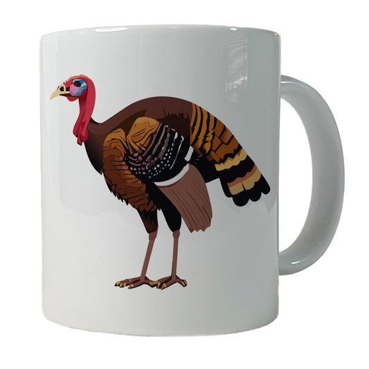 Wild Turkey Profile Ceramic Tea Coffee Mug Cup - 11oz