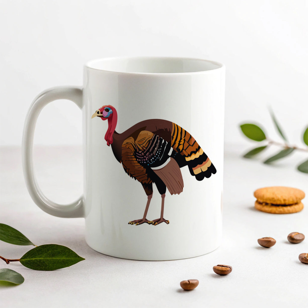 Wild Turkey Profile Ceramic Tea Coffee Mug Cup - 11oz