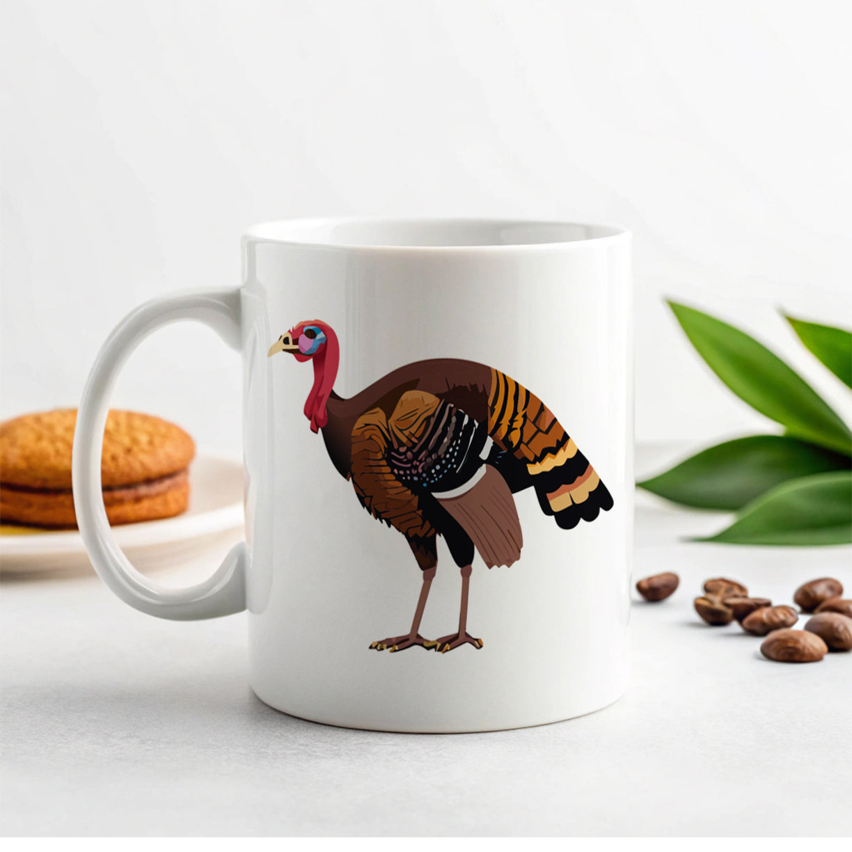 Wild Turkey Profile Ceramic Tea Coffee Mug Cup - 11oz