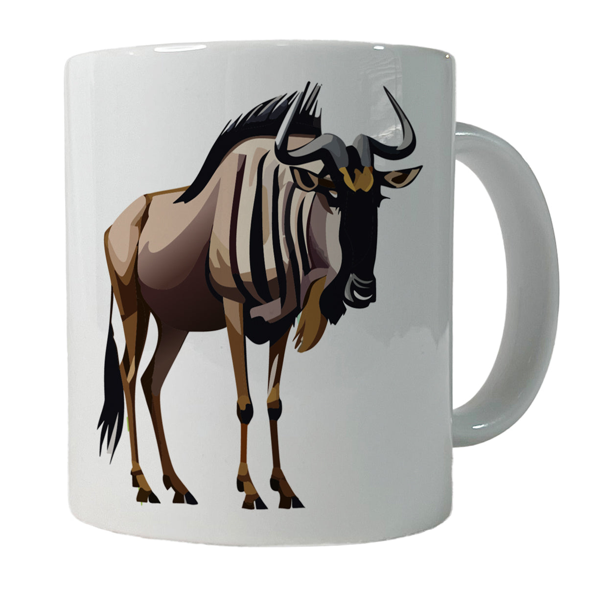 Wildebeest Africa Animal Ceramic Tea Coffee Mug Cup - 11oz