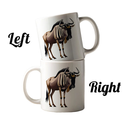 Wildebeest Africa Animal Ceramic Tea Coffee Mug Cup - 11oz