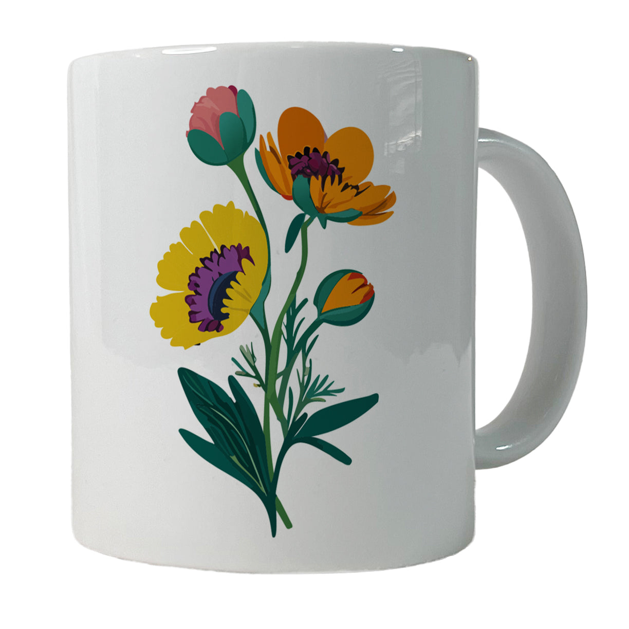 Wildflowers Wild Flowers Spring Nature Ceramic Tea Coffee Mug Cup - 11oz