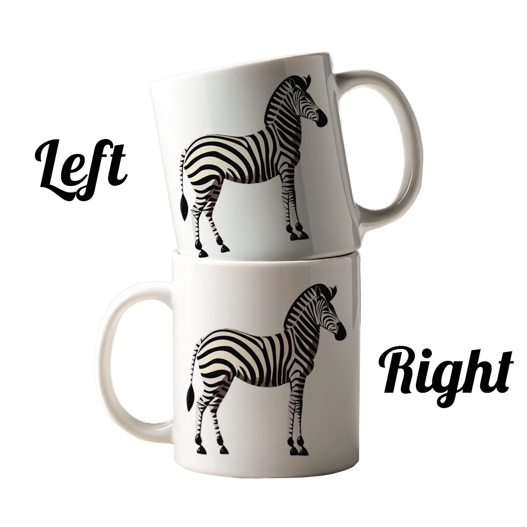 Zebra Standing Profile Ceramic Tea Coffee Mug Cup - 11oz