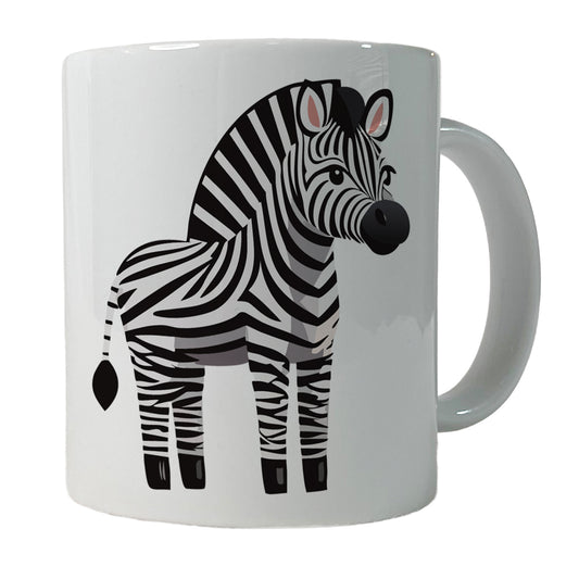 Zebra Standing Ceramic Tea Coffee Mug Cup - 11oz