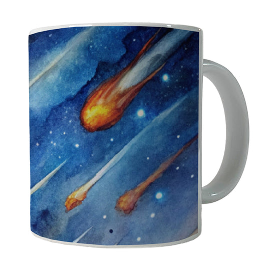 Meteors Watercolor Ceramic Tea Coffee Mug Cup - 11oz