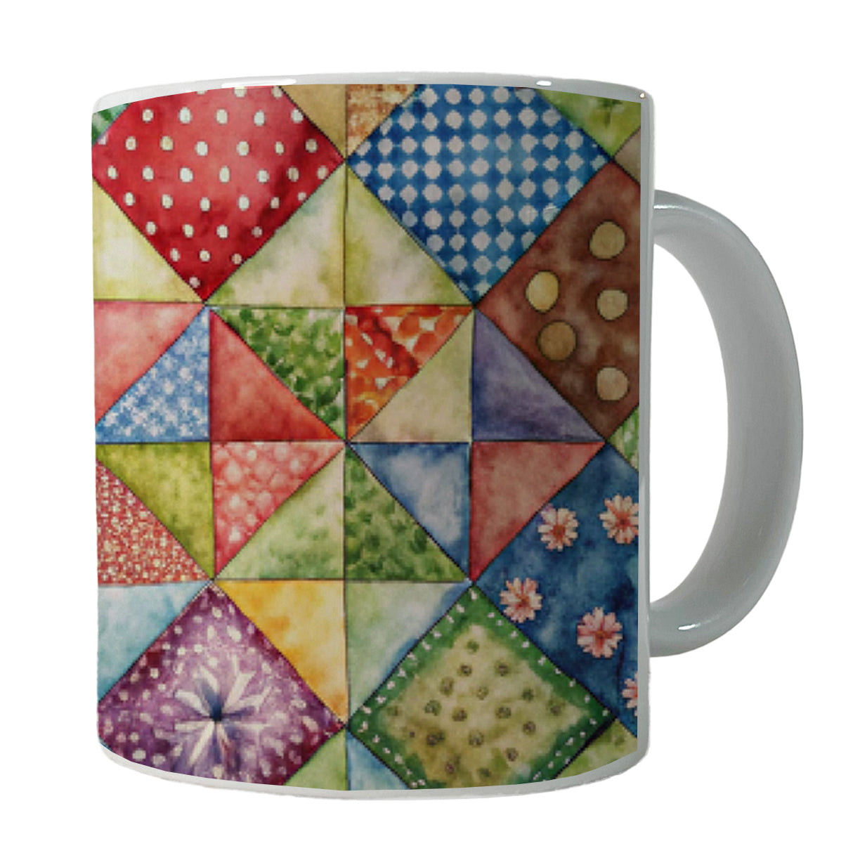 Patchwork Quilt Country Sewing Quilter Ceramic Tea Coffee Mug Cup - 11oz
