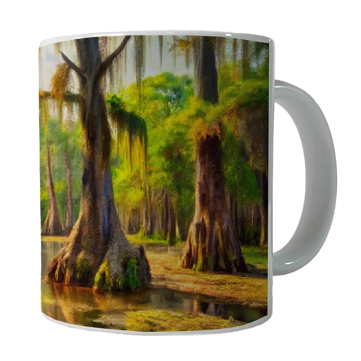 Beautiful Swamp Everglades Watercolor Ceramic Tea Coffee Mug Cup - 11oz
