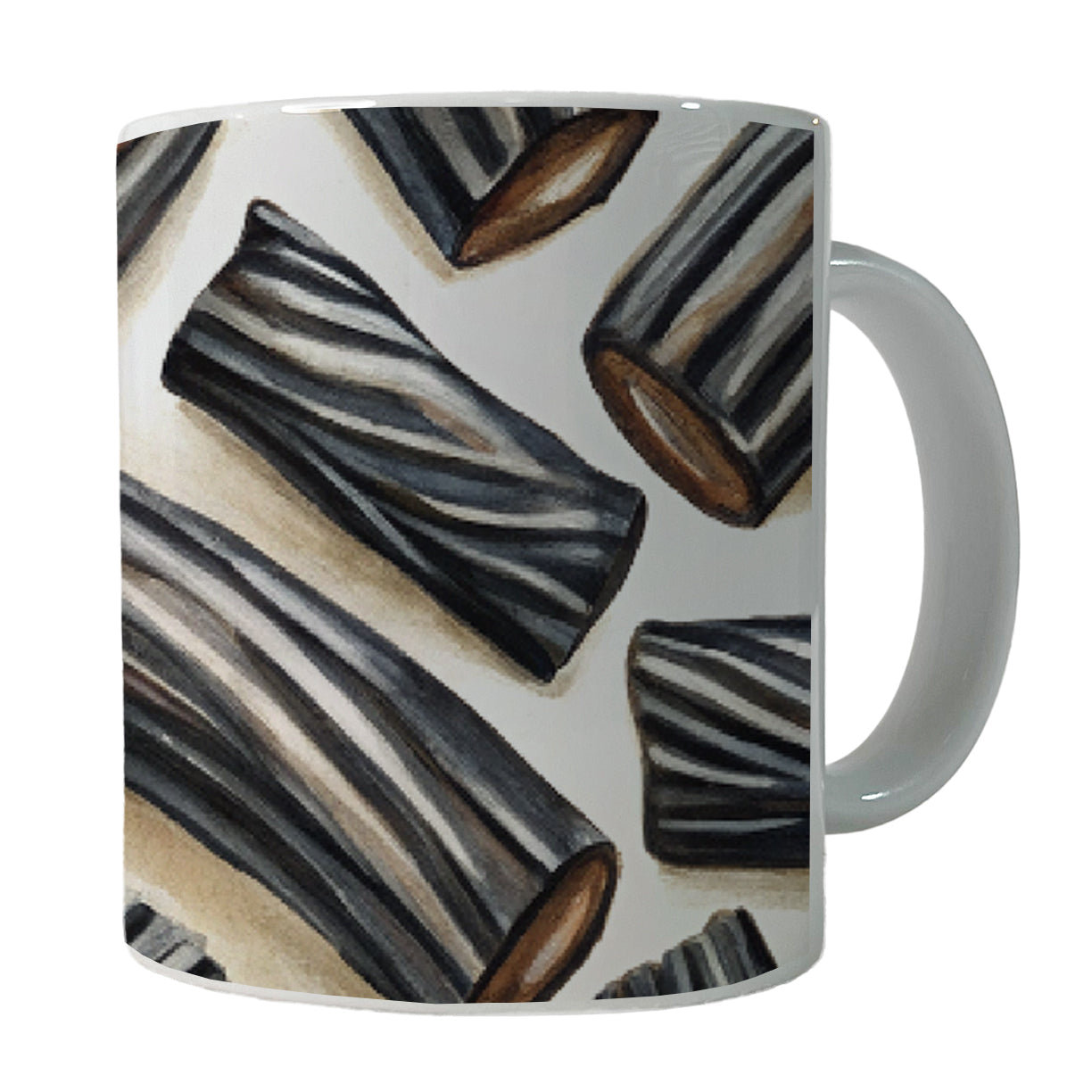 Black Licorice Ceramic Tea Coffee Mug Cup - 11oz