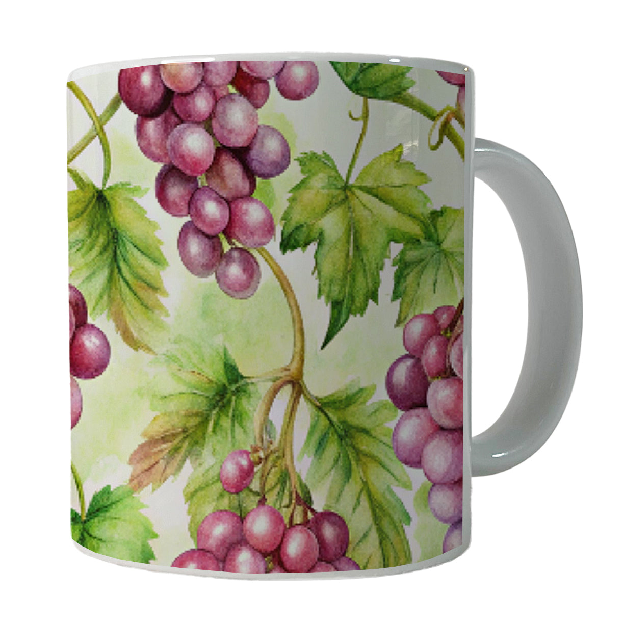 Bunches Of Purple Grapes Ceramic Tea Coffee Mug Cup - 11oz