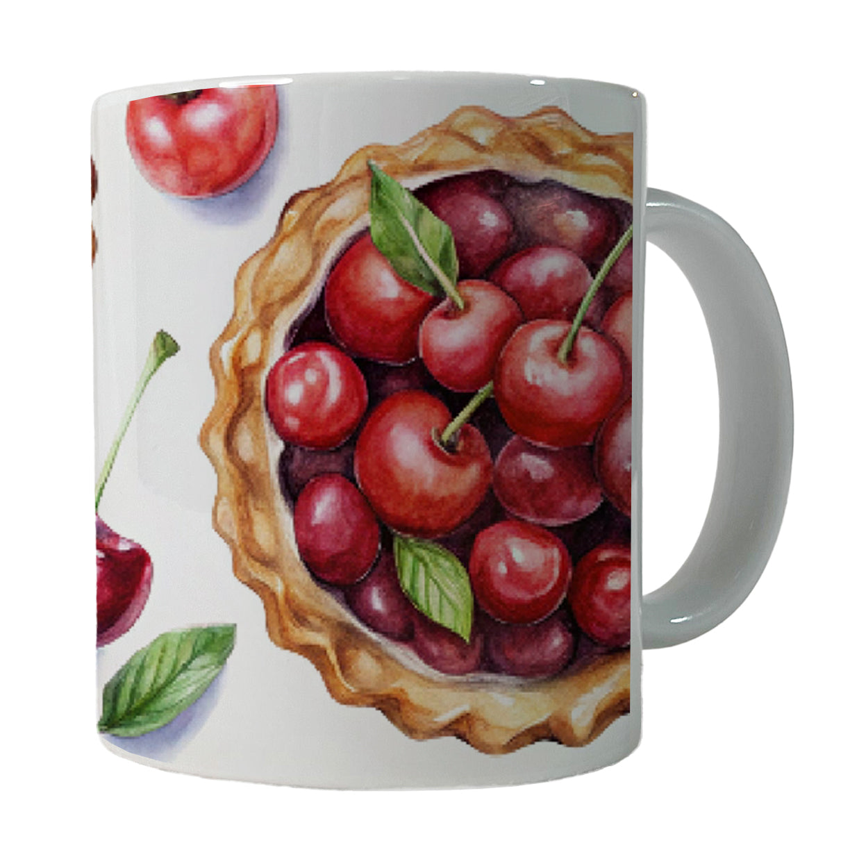 Cherry Pies Bursting Ceramic Tea Coffee Mug Cup - 11oz