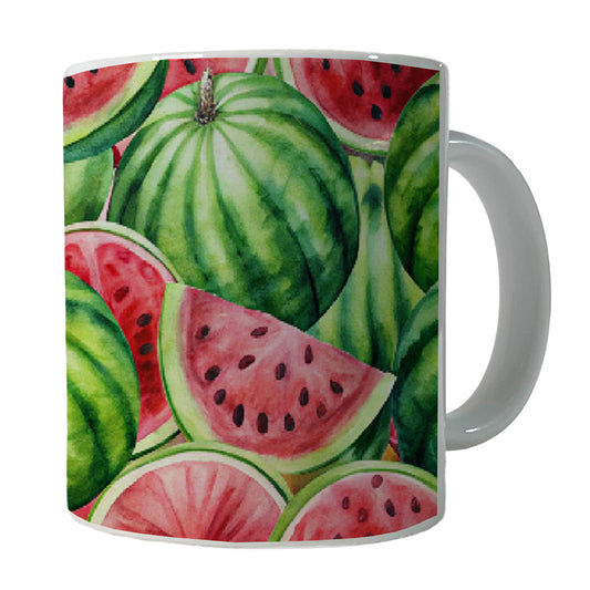 Lots Of Watermelons Ceramic Tea Coffee Mug Cup - 11oz