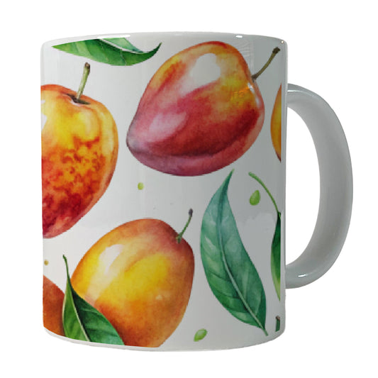Mangos Fruit Watercolor Ceramic Tea Coffee Mug Cup - 11oz
