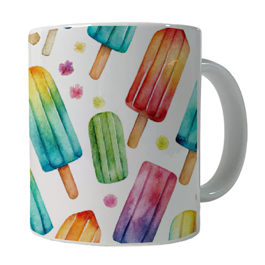 Popsicles Fun Colorful Ceramic Tea Coffee Mug Cup - 11oz