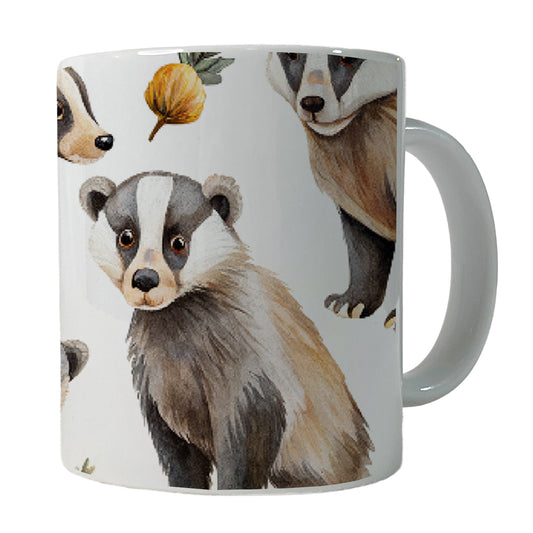 Lots Of Sweet Honey Badgers Ceramic Tea Coffee Mug Cup - 11oz