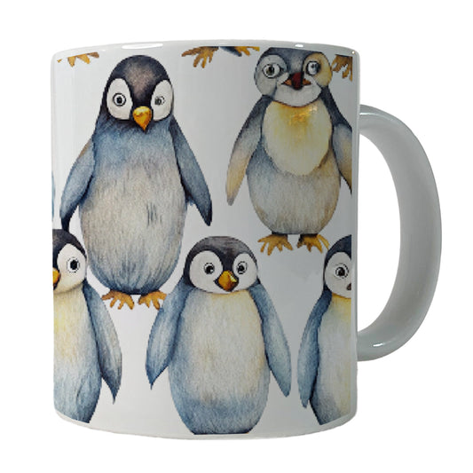 Sweet Emperor Penguins Ceramic Tea Coffee Mug Cup - 11oz